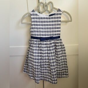 Periwinkle 2yo girls white and blue dress